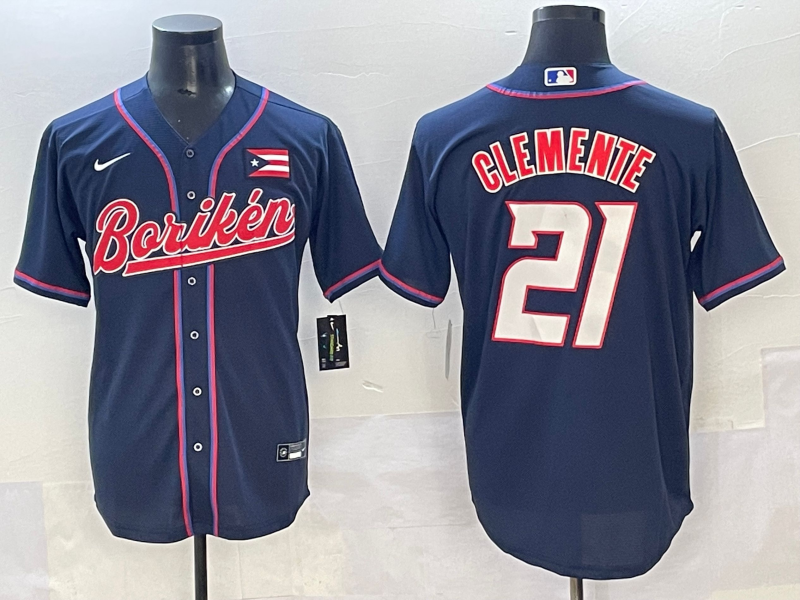 Men Houston Astros #21 Clemente blue MLB Nike 2025 jersey style 6->more jerseys->MLB Jersey